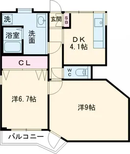 パステルU【3階】の間取り