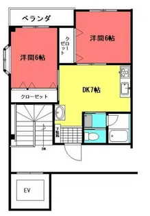 レバンタール・ド・ソル【302号室】の間取り