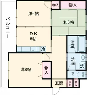 パークサイド野川【2階】の間取り