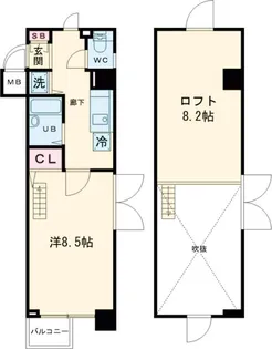 メインステージ野方駅前【3階】の間取り