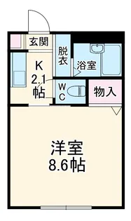 コーポHIRO【102号室】の間取り