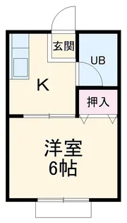 ユリハイツ【2階】の間取り