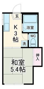 ハイツ湘南【2階】の間取り