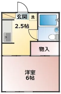 カレッジプラザ【105号室】の間取り