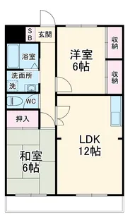 シャンポール海老名【2階】の間取り