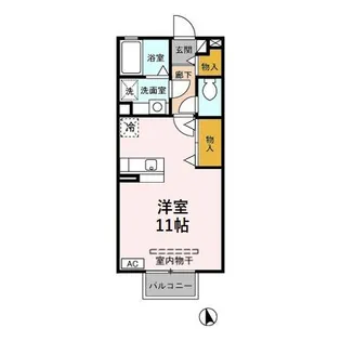 ボンヌジュルネ【2階】の間取り