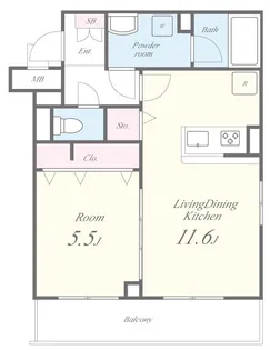 ディアモン・グリ【2階】の間取り