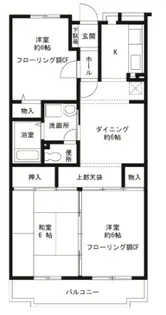 コルテ・フロリーダ豊玉【3階】の間取り
