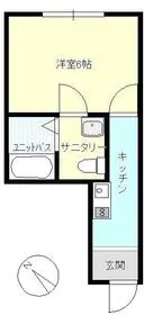 クーネル絹ヶ丘【101号室】の間取り