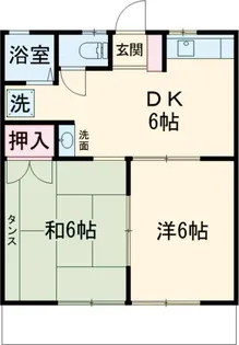 グランデージB【102号室】の間取り