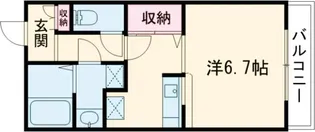 spirale【101号室】の間取り