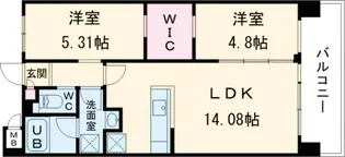 プレジオ北綾瀬ASIAN【2階】の間取り