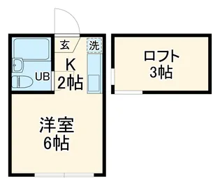 エステー生田Ⅲ【1階】の間取り