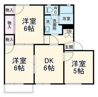 ヴィラロイヤル上福岡【A101号室】の間取り