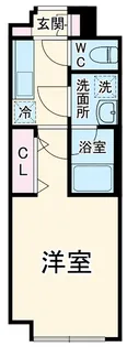 メルヴェーユイイダ熊野町【1階】の間取り