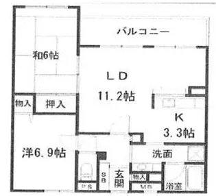 エルパティオ桂南【3階】の間取り