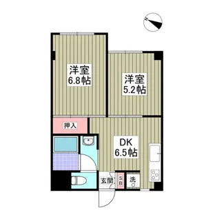 第一登美ビル【2階】の間取り
