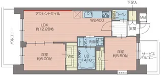 プレジオ北綾瀬ASIAN【4階】の間取り
