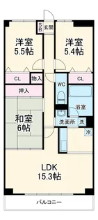 CASSIA八千代緑が丘【9階】の間取り