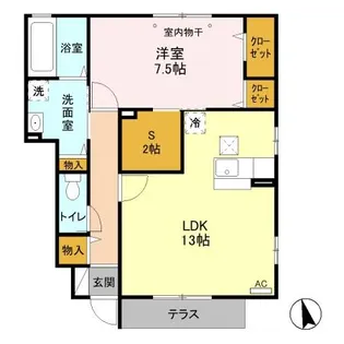 ライデンハイツⅢ【103号室】の間取り