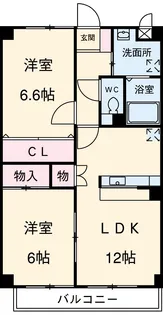 メトロ扶桑【405号室】の間取り