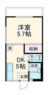 コーポ渋谷【205号室】の間取り