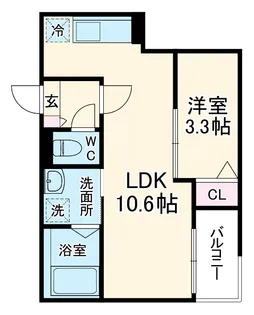 JACK KAMISHIGEHARAⅠ【3階】の間取り