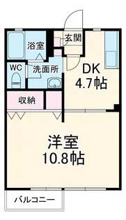 メイプルハウスA【2階】の間取り