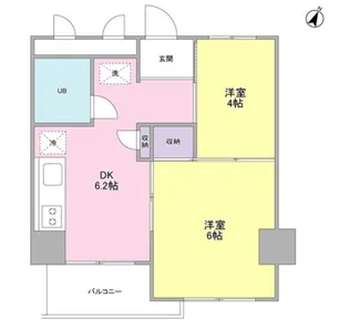 藤が丘音羽ハイツ【5階】の間取り