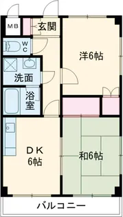 メインビル国立【3階】の間取り