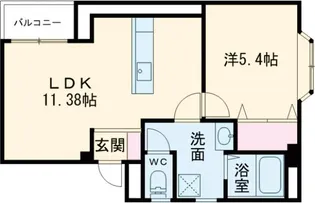 フローラ春江【3階】の間取り
