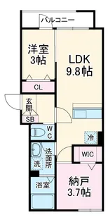 KEIAI RESIDENCE せんげん台Ⅵ【202号室】の間取り