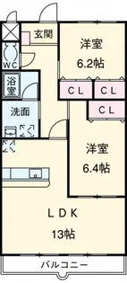 グランドソレイユ【4階】の間取り