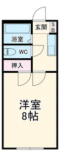 モナークマンション甲府Ⅱ【202号室】の間取り