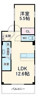 GRASTA【303号室】の間取り