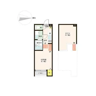 仮称)高畑五丁目Aコーポ【1階】の間取り