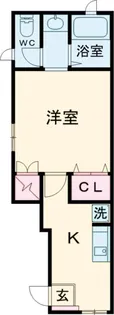 ブルーメ大原【101号室】の間取り
