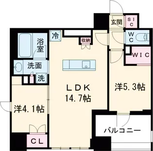 ドゥーエ府中Ⅰ【5階】の間取り