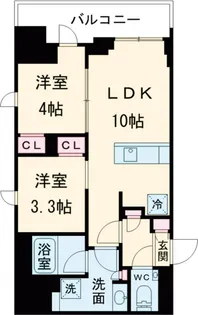 ドゥーエ府中Ⅰ【4階】の間取り