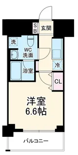 リヴシティ横濱ヒルサイドテラス【6階】の間取り