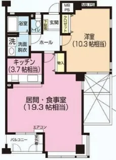 パティオス14番街【5階】の間取り