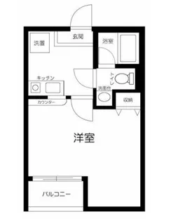 Hakusui 幕張【102号室】の間取り