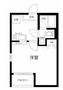 Hakusui 幕張【201号室】の間取り