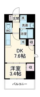 アクシーズタワー川口Ⅷ【501号室】の間取り