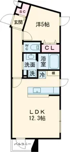 GranDuo柿の木坂2【3階】の間取り