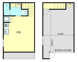 HYPERION寿町【2号室】の間取り