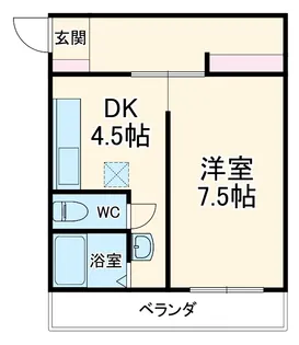 タリーズ【205号室】の間取り