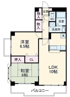 ポポラーレ西都賀【2階】の間取り