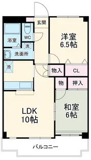 ポポラーレ西都賀【2階】の間取り