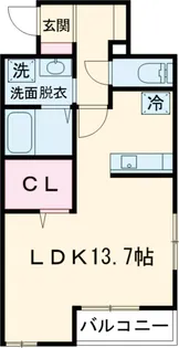 ウィステリア【101号室】の間取り